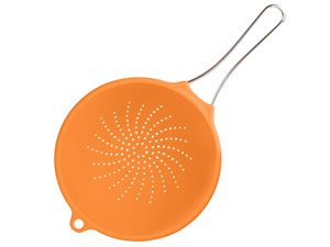 SiliconeZone 9.25-in. Strainer, Orange