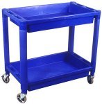 AST-8330 - ASTRO PNEUMATIC HD 2 SHELF PLASTIC CART