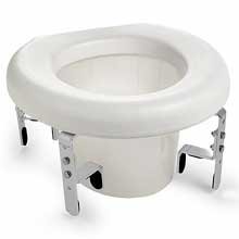 Buy Adjustable Raised Toilet Seat (Invacare Supply Group, Health & Personal Care, Products, Health Care, Medical Supplies & Equipment, Bathroom Aids & Safety, Toilet Seats & Commodes)