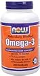 NOW OMEGA-3 FISH OIL 1000 MG - 200 SOFTGELS