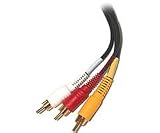 Steren Composite Video/Stereo Audio Cables 18' 206-282