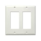 Decora Faceplate, Dual Hole, White