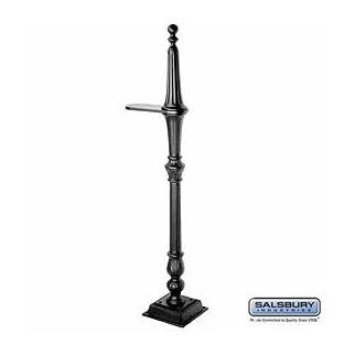 Classic Mailbox Post - 1 Sided - Black