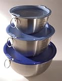 Tovolo Stainless Steel Mixing Bowls With Lids, Set of 3