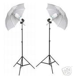 2 New Photo Umbrella Studio Continuous Photography Kit