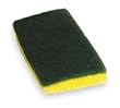 Tough Guy 2NTH3 Scouring Pad, Green/Yellow, PK 20