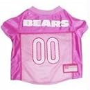 Pets First NFL Chicago Bears Pet Jersey, Small, pink
