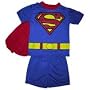 Superman 3-Piece Knit Kids Pajama Set w/Detachable Cape