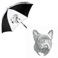 French Bulldog Umbrella by Porcelain by Rosalinde (60' Arc)