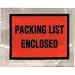 Aviditi PL453 Panel Face Envelope, "Packing List Enclosed", 4-1/2" Length x 5-1/2" Width, Red (Case of 1000)