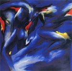 Laufer art print by Daniel Gasser, 97cm x 97cm