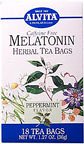 Alvita Melatonin Tea Bags 18 Bags/box (Peppermint Flavor)