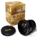 Opteka .22x Hi-Def Fisheye Lens For Sony Alpha DSLR-A700 A100K A100 Digital SLR