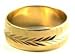 Mens 24k Yellow Gold Layered Diamond Cut Wheat Design - 8mm THICK Wedding Ring Band ~ YOU CHOOSE SIZE ~ LIFETIME WARRANTY (WB2) (12.5)