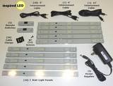 Under Cabinet and accent LED Lights - 10 panel set, warm white LEDs
