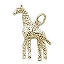 Giraffe Charm - 10K Yellow Gold