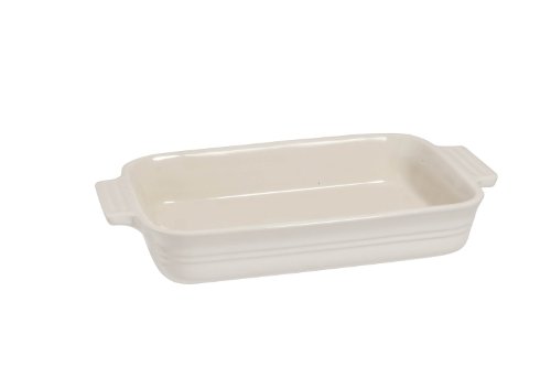 Le Creuset Stoneware Rectangular Dish, Almond, 26 cm