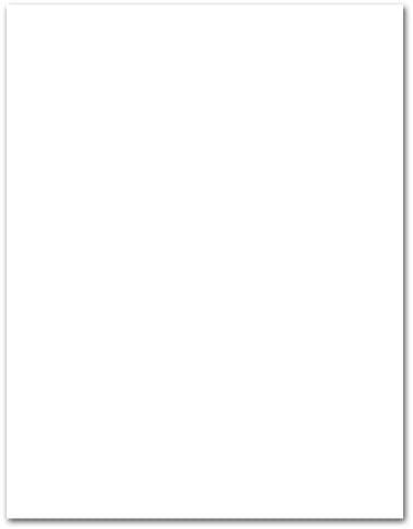 100lb Cover White Cardstock - 100 Sheets (8.5 X 11)