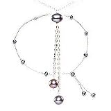 Sterling Silver Chain with Black Pearls Necklace Reviews 217D3SoMn4L. SL160 Sterling Silver Chain with Black Pearls Necklace Reviews