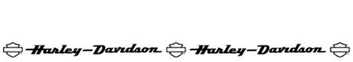 Xtreme Stripe Harley-Davidson Black Script Graphic Striping Kit