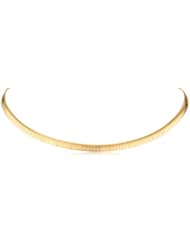 18k Gold Plated or Stainless Steel 6mm Omega Necklace