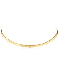 18k Gold Plated or Stainless Steel 6mm Omega Necklace
