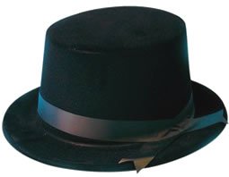 Top Hat (plastic flock) - Black