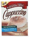 General Foods International Coffees Cappuccino - Decaf French Vanilla, 3.9 oz