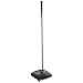 Rubbermaid Commercial Dual Action Sweeper, Boar/Nylon Bristles, 42 Inch Steel/Plastic Handle, Black/Yellow (421388BLA)