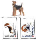 Airedale Terrier Wipe Your Paws Towel
