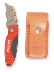 Westward 1YJE1 Folding Knife, 4 1/2 In, Clip Blade, Blue