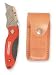 Westward 1YJE1 Folding Knife, 4 1/2 In, Clip Blade, Blue