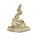 Aquarius Charm - 14K Yellow Gold