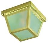 Maxim Lighting Frosted - Antique Brass Flush-Mount
