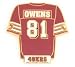 Terrell Owens Pin - San Francisco 49ers Player Pin (Owens)