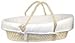 White Waffle Fabric Moses Basket