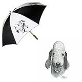 Bedlington Terrier Umbrella by Porcelain by Rosalinde (60' Arc)