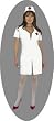 Plus Size Double Zip Nurse Costume (Please See Msmts)