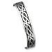Sterling Silver 12.5mm Cuff Bangle Bracelet