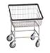 Front Load Laundry Cart, basket color: Chrome