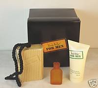 Nicole Miller 3 Pc Gift Set for Men Edt+ After Shave Balm +Soap on Rope thumbnail images Thumbnail image of Mens After Shave