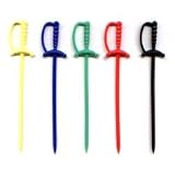 Plastic Drink Swords - Bag of 100 (assorted colors)