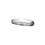 Platinum Women's Milgrain Wedding Band