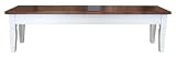 Ambientehome 53043 Bank Don Akazie, ca. 160 x 38 x 45 cm, antikwei&szlig;