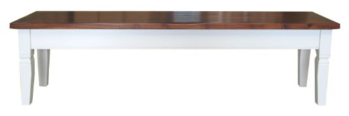 Ambientehome 53043 Bank Don Akazie, ca. 160 x 38 x 45 cm, antikwei&szlig;