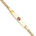14k Medical Jewelry Childrens Bracelet - 6 Inch