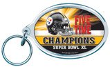 Pittsburgh Steelers 5 Times Super Bowl Champions Acrylic Oval Key Chain