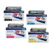 Brother Toner Cartridge Set, 4-Pack, Black, Cyan, Magenta, and Yellow (TN-210)