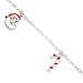 Sterling Silver Enameled Bracelet - 7.5 Inch - title=