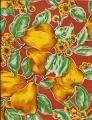 12 Yards of Pears Red Vinyl Mexican Oilcloth Fabric from Dakat Studio Goods (Width 47 inches)